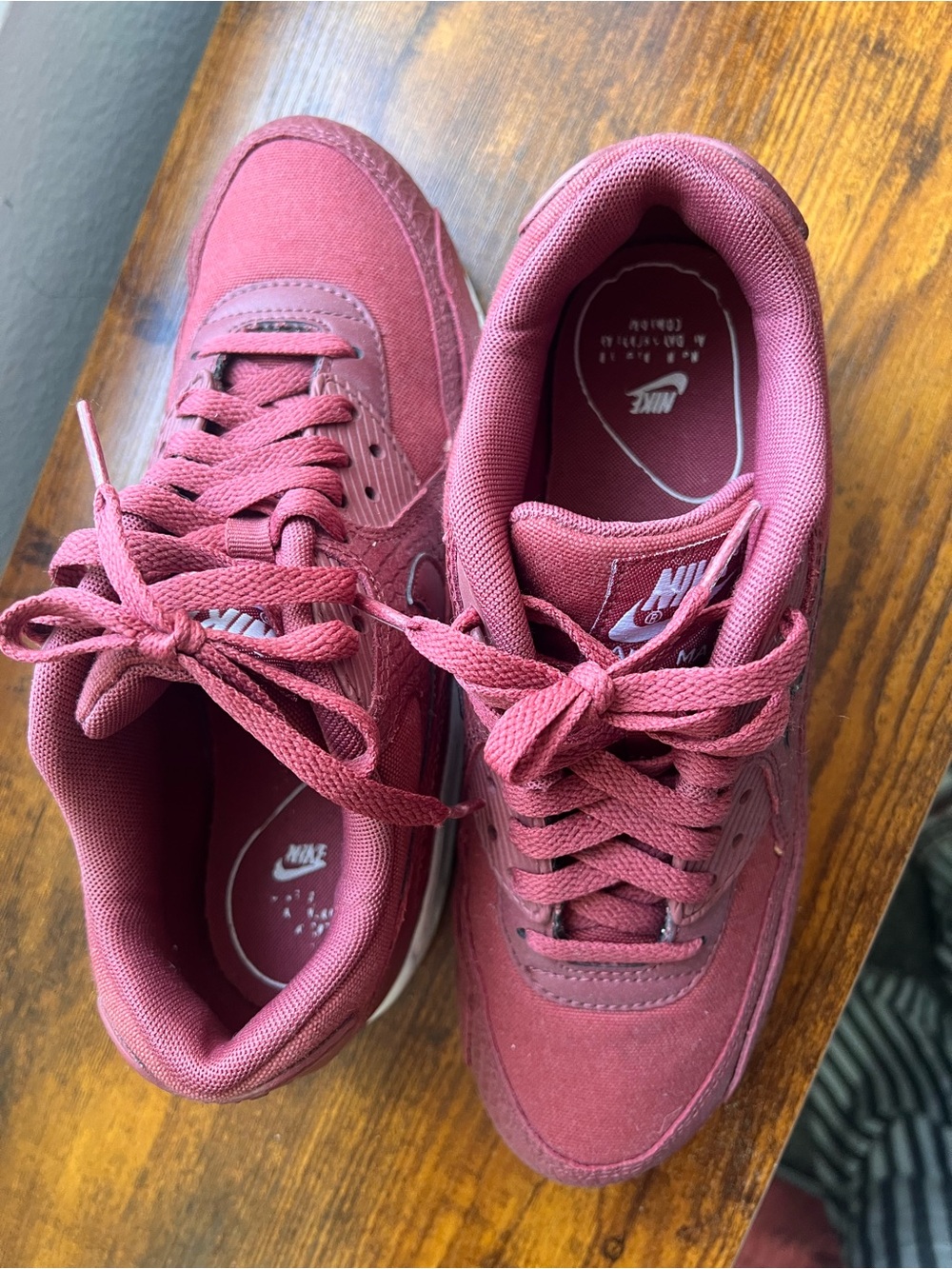 Nike Women's Air Max 90 Premium "Silt Red / Gum" sneakers